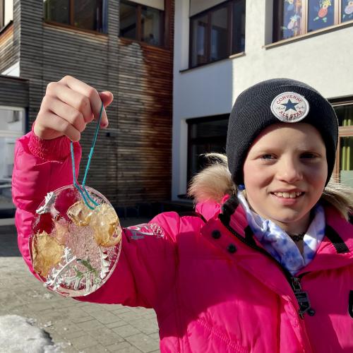 Eisbilder Naturmaterialien