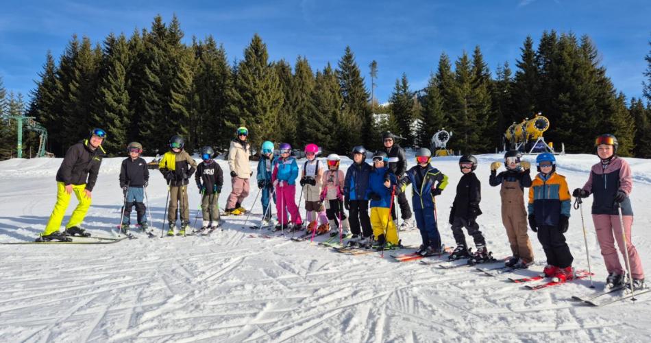 Frühlingsschilauf der 4b im Februar